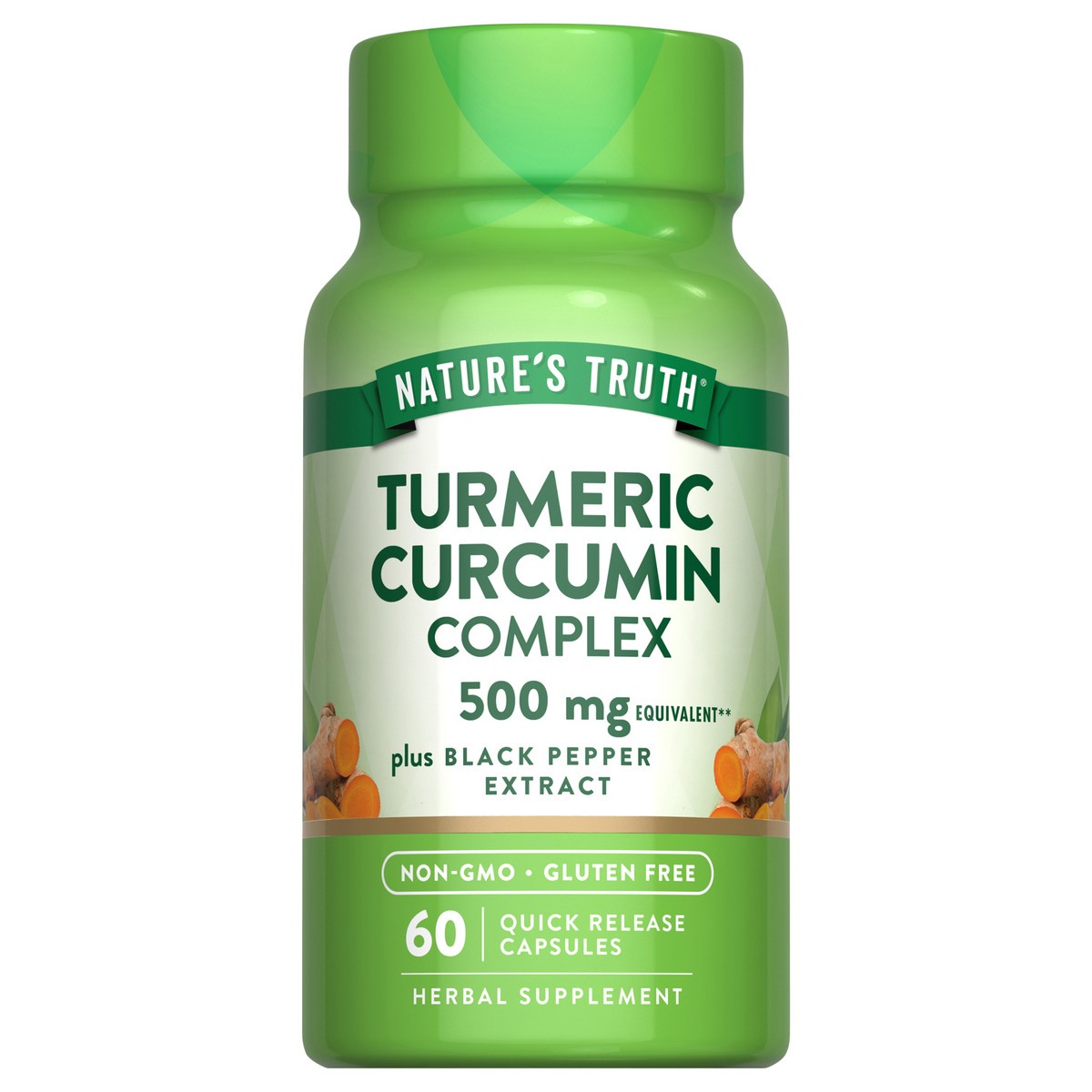 slide 1 of 4, Nature's Truth Turmeric Complex 500 mg plus Black Pepper Extract, 60 ct