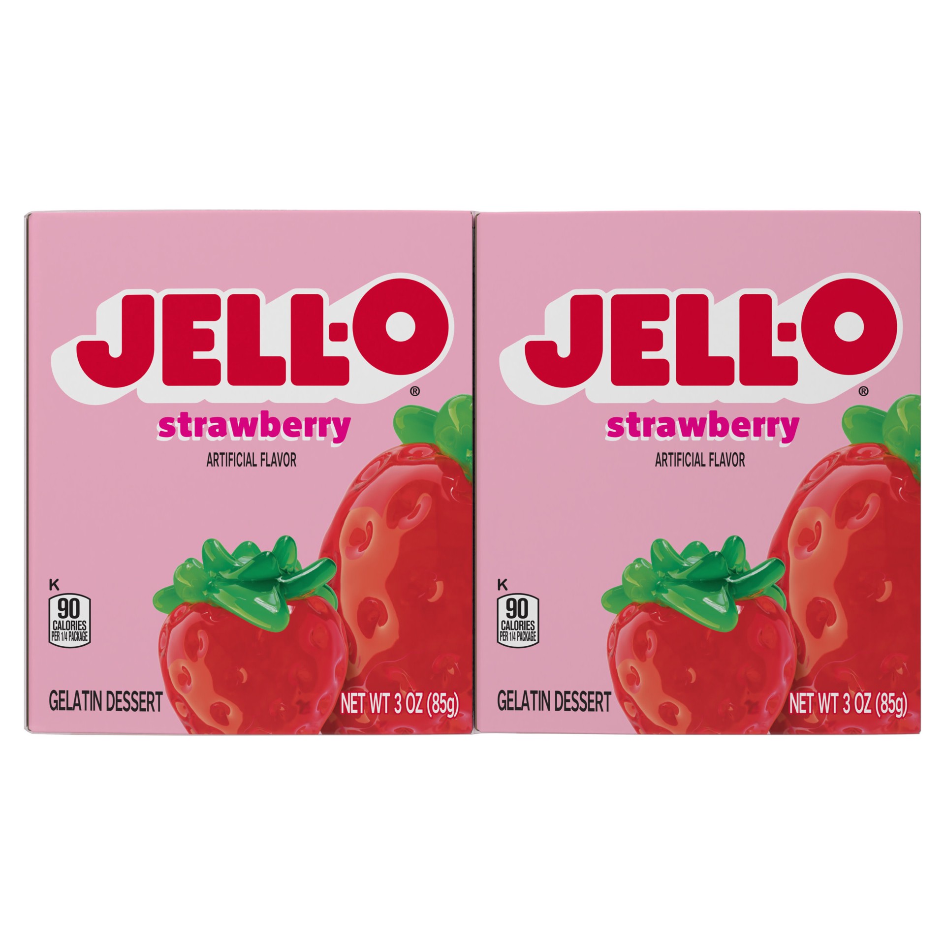 slide 4 of 5, Jell-O Strawberry Gelatin Dessert Mix Value Pack, 4 ct Pack, 3 oz Boxes, 4 ct