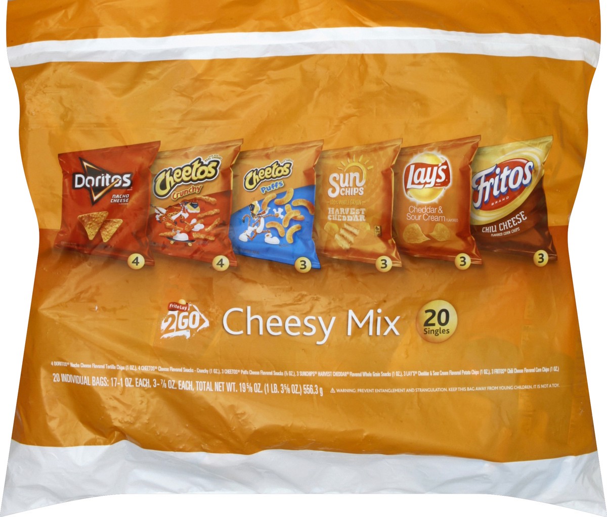 slide 3 of 6, Frito-Lay Frito Lay 2Go Cheesy Mix, 18 ct