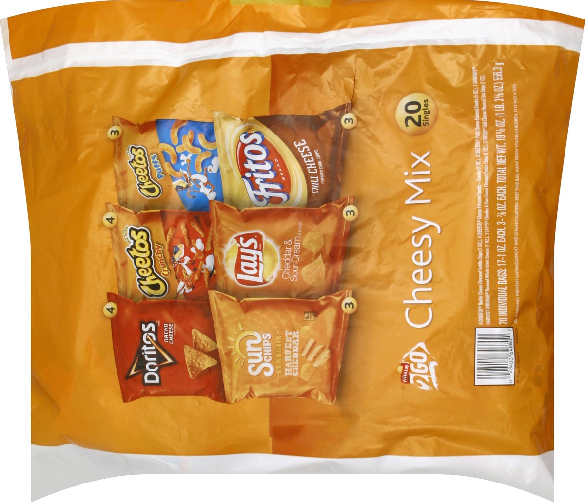 slide 6 of 6, Frito-Lay Frito Lay 2Go Cheesy Mix, 18 ct