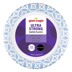 Giant Eagle Ultra Strong Paper Plates, 10 Inch