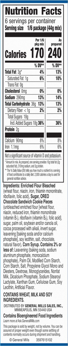 slide 4 of 12, Betty Crocker OREO White Cake Mix, White Cake Baking Mix With OREO Cookie Pieces, 9.3 oz, 9.3 oz