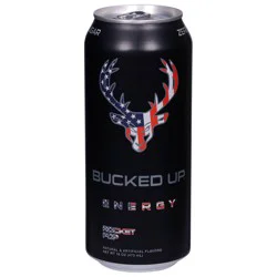 Bucked Up Rocket Pop Blue Raspberry/Lime/Cherry Energy Drink 16 oz