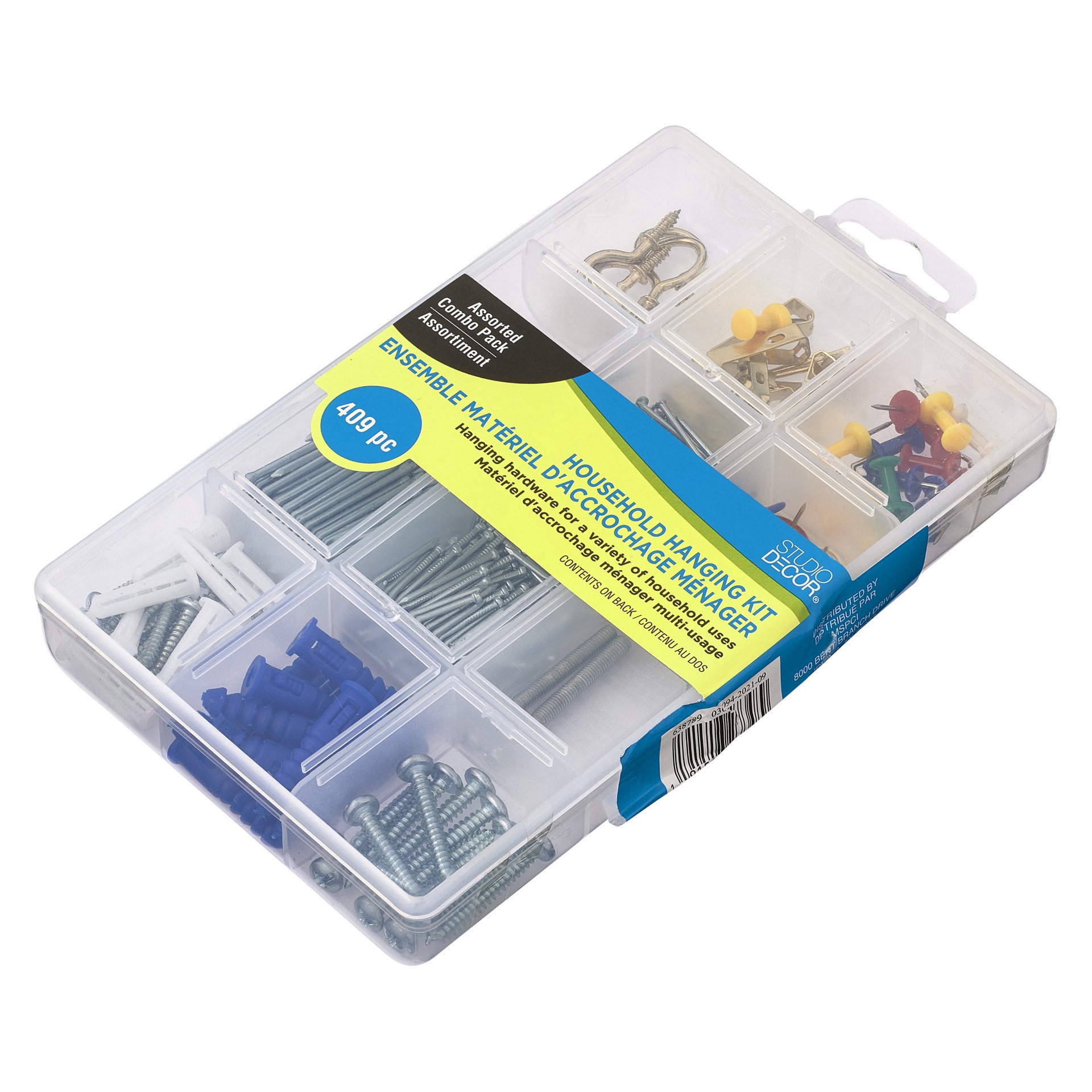 slide 14 of 14, Household Hanging Kit By Studio Decor, 409 ct