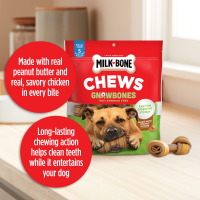 slide 3 of 16, Milk-Bone Gnaw Bones, Peanut Butter Small, 9.6 oz