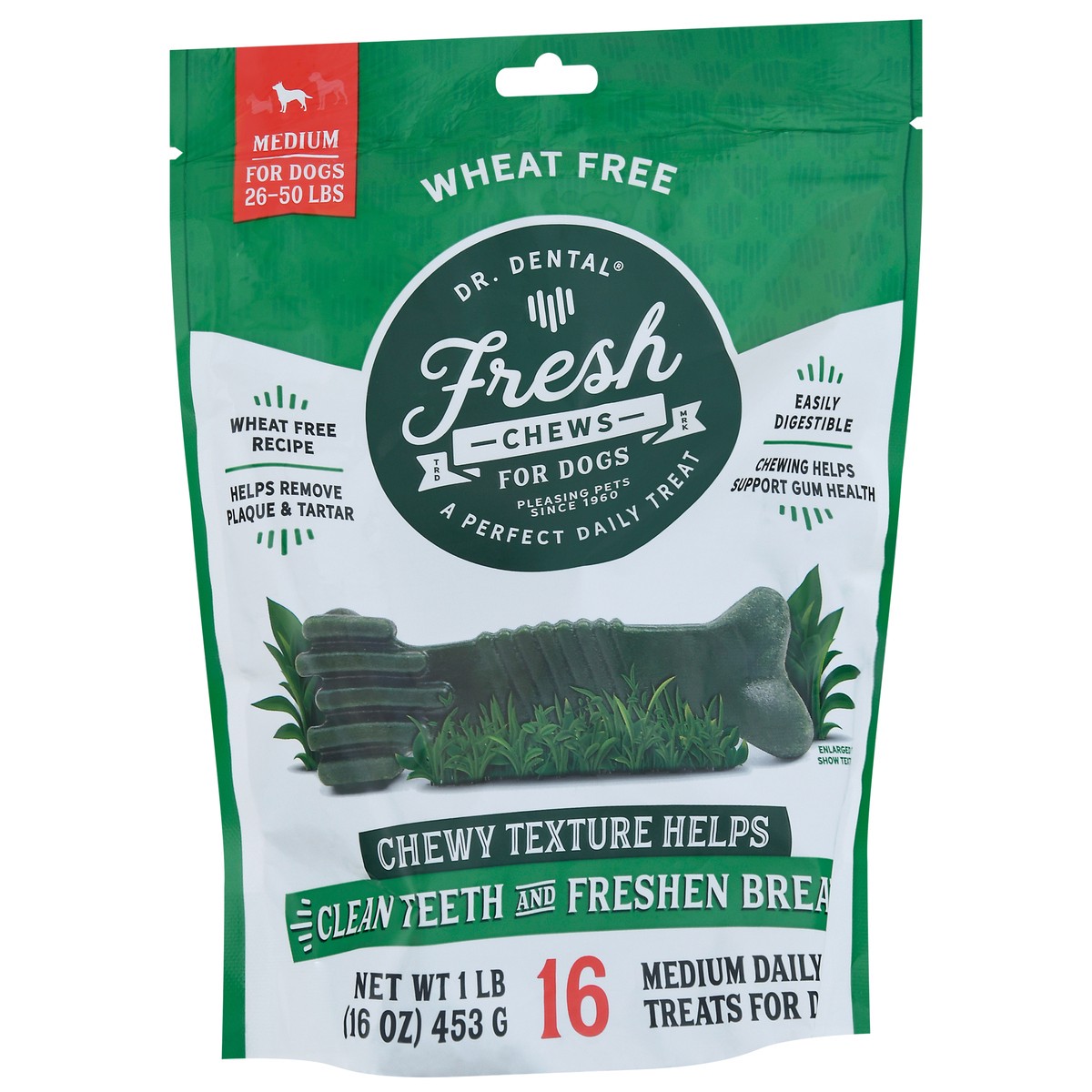 slide 11 of 12, Dr. Dental Medium Fresh Chews 16 ea, 16 oz