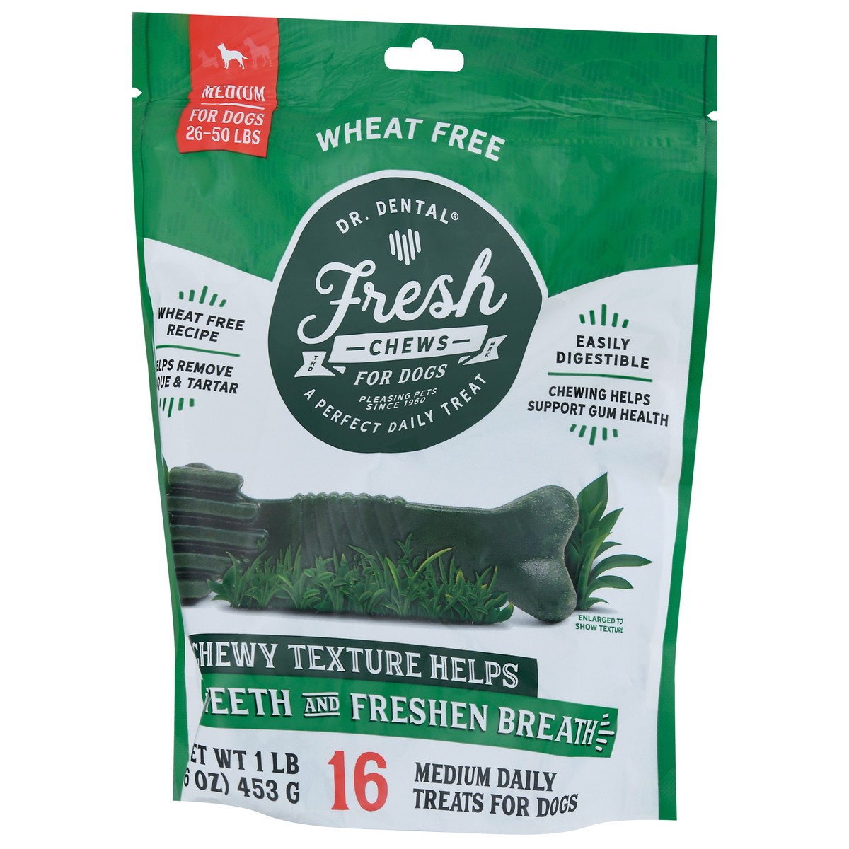 slide 7 of 12, Dr. Dental Medium Fresh Chews 16 ea, 16 oz