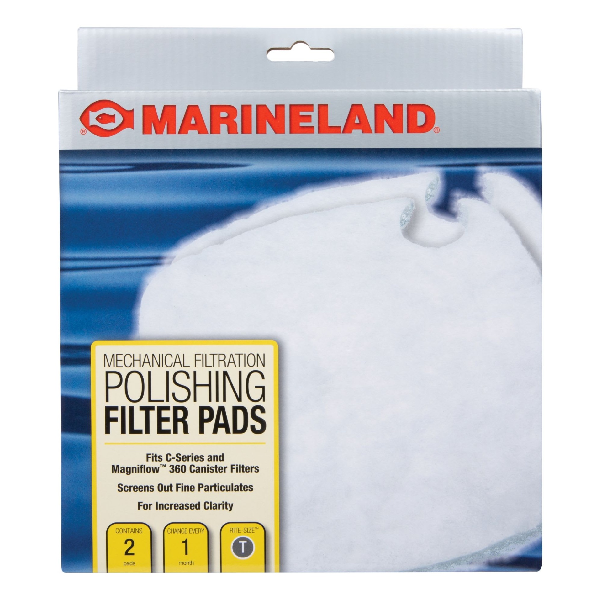 slide 1 of 1, Marineland Polishing Filter Pads, C-360, 2 ct