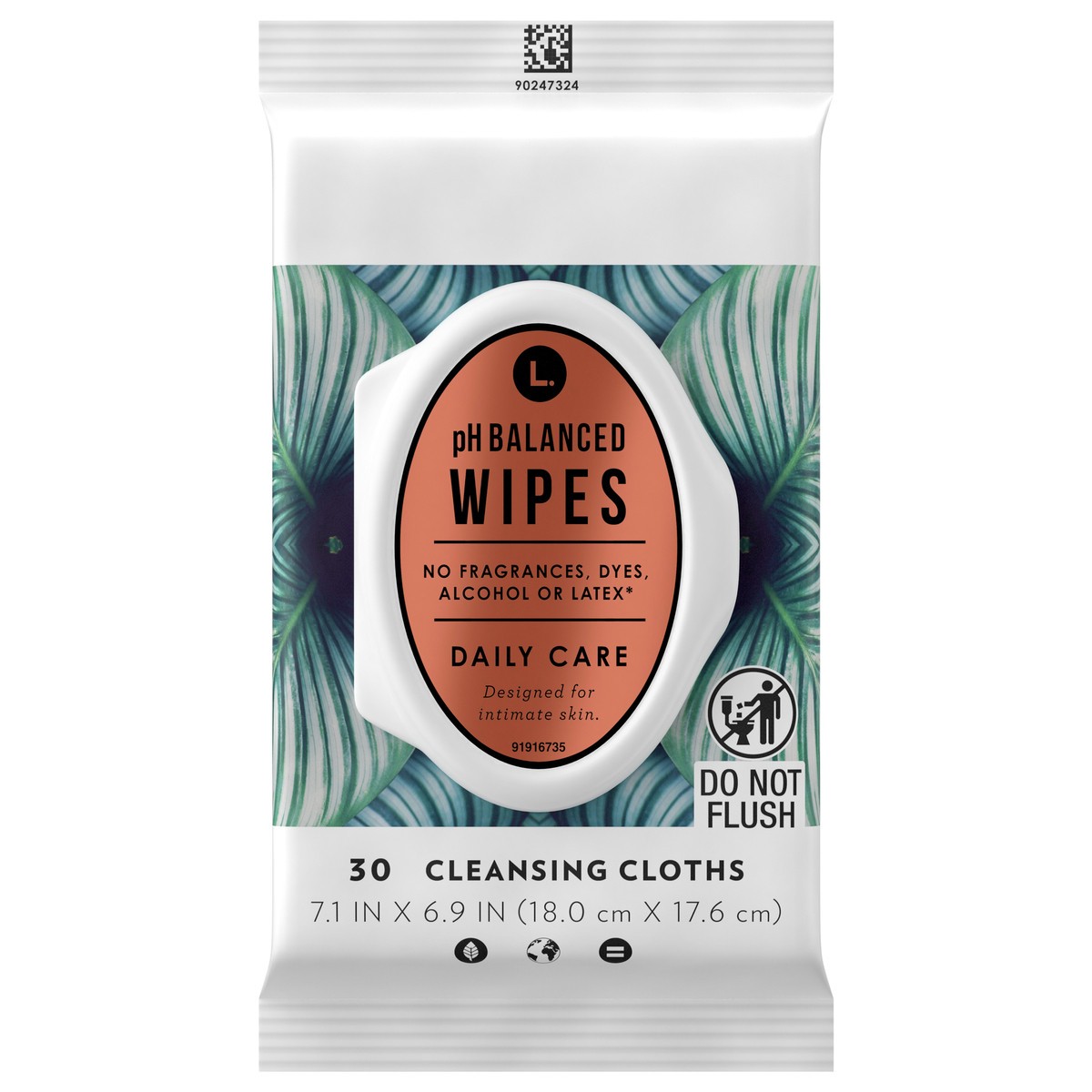 slide 1 of 2, L. Fragrance Free Wipes, pH Balanced, Hypoallergenic, 30 count, 30 ct