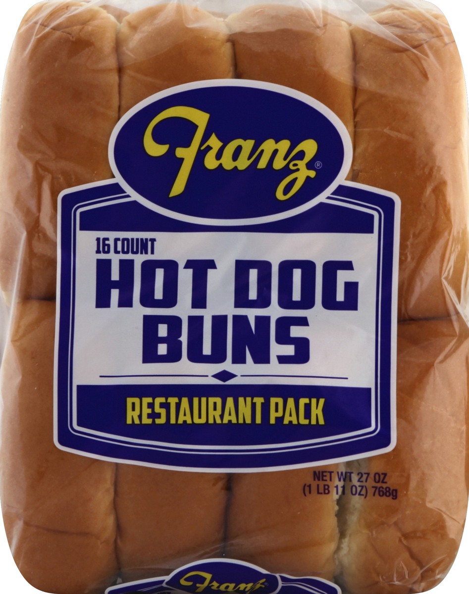 slide 2 of 6, Franz Hot Dog Buns 16 ea, 16 ct