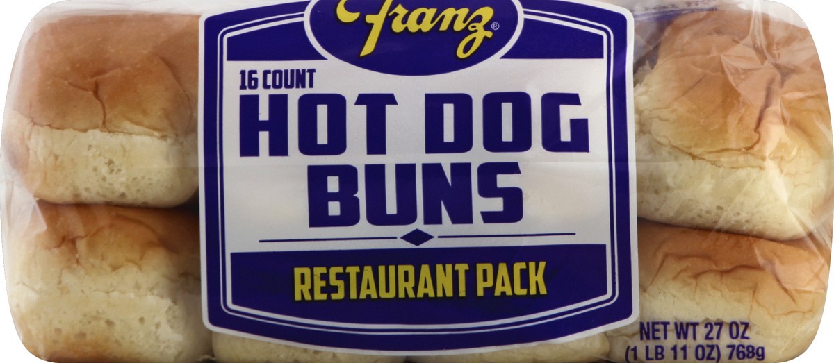 slide 5 of 6, Franz Hot Dog Buns 16 ea, 16 ct