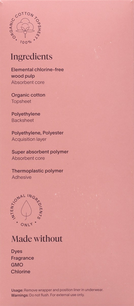 slide 7 of 9, Cora Long The Got-You-Covered Liners 34 ea, 34 ct