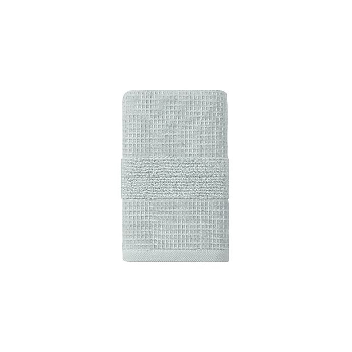 slide 1 of 1, Haven Organic Cotton Waffle & Terry Hand Towel - Sky Grey, 1 ct