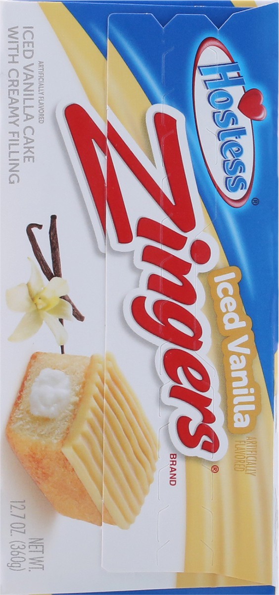 slide 6 of 10, HOSTESS Iced Vanilla ZINGERS, 10 Count , 12.70 oz, 10 ct