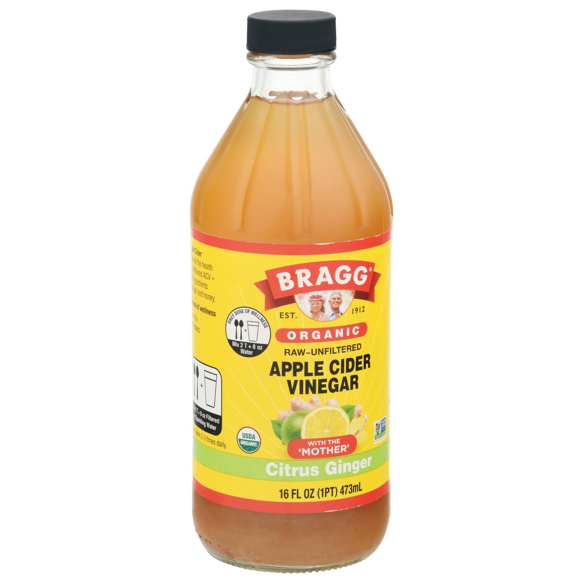 slide 5 of 9, Bragg Organic Citrus Ginger Vinegar - 16 oz, 16 oz