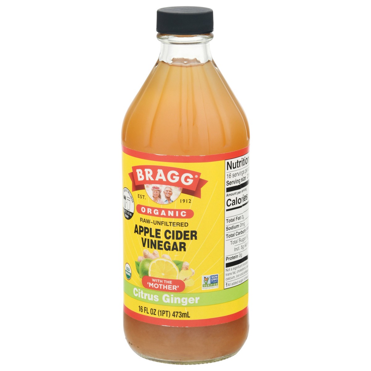 slide 6 of 9, Bragg Organic Citrus Ginger Vinegar - 16 oz, 16 oz