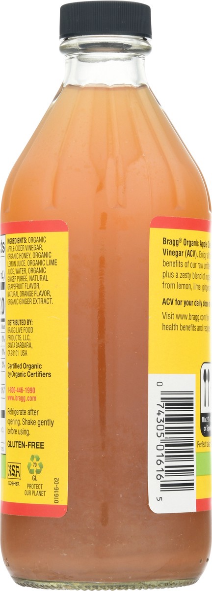 slide 4 of 9, Bragg Organic Citrus Ginger Vinegar - 16 oz, 16 oz