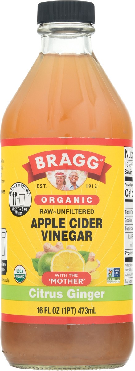 slide 7 of 9, Bragg Organic Citrus Ginger Vinegar - 16 oz, 16 oz