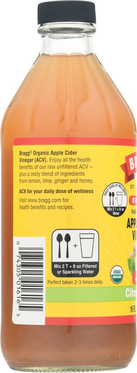 slide 8 of 9, Bragg Organic Citrus Ginger Vinegar - 16 oz, 16 oz