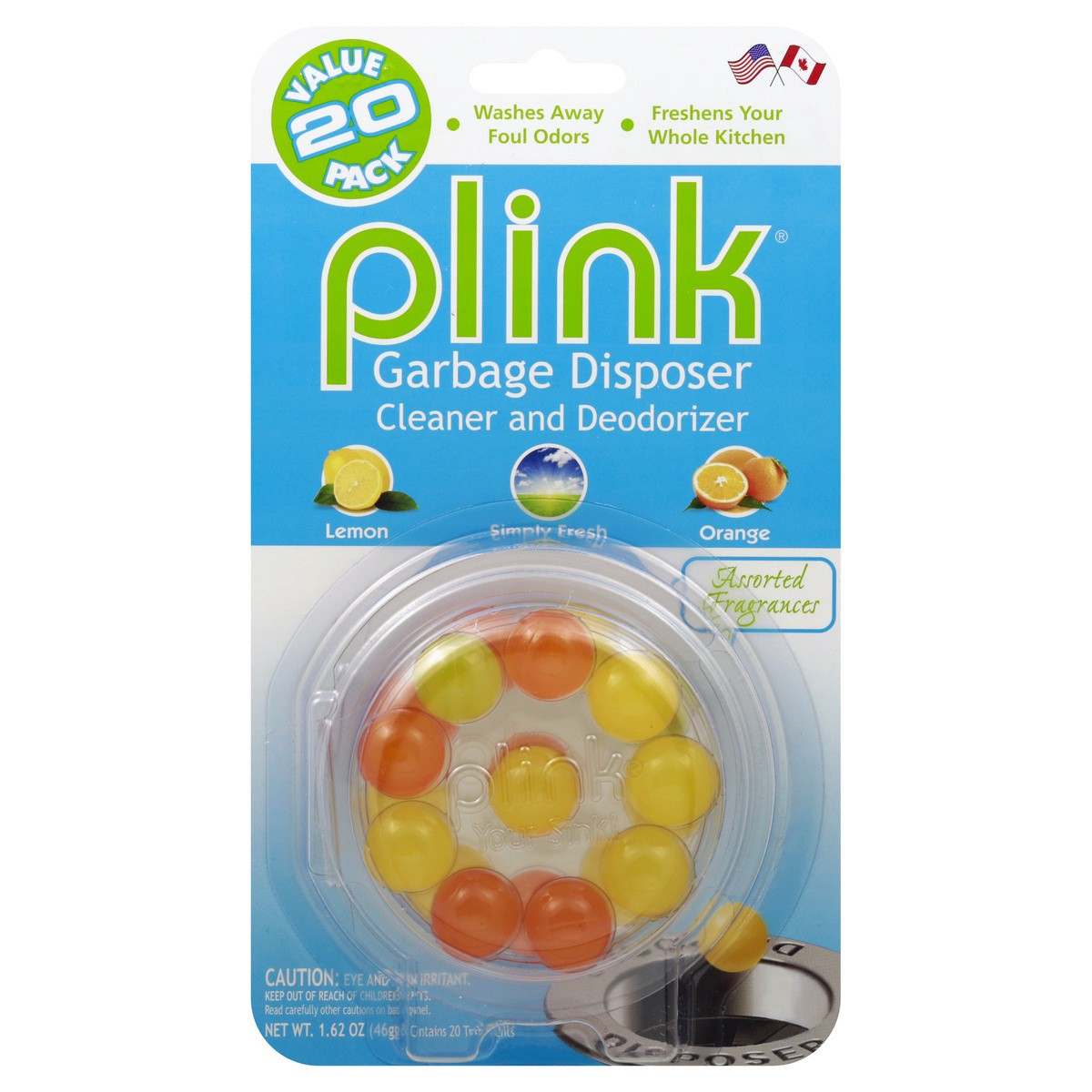 slide 1 of 2, PLink Garbage Disposal Cleaner & Deodorizer Value Pack, 20 ct