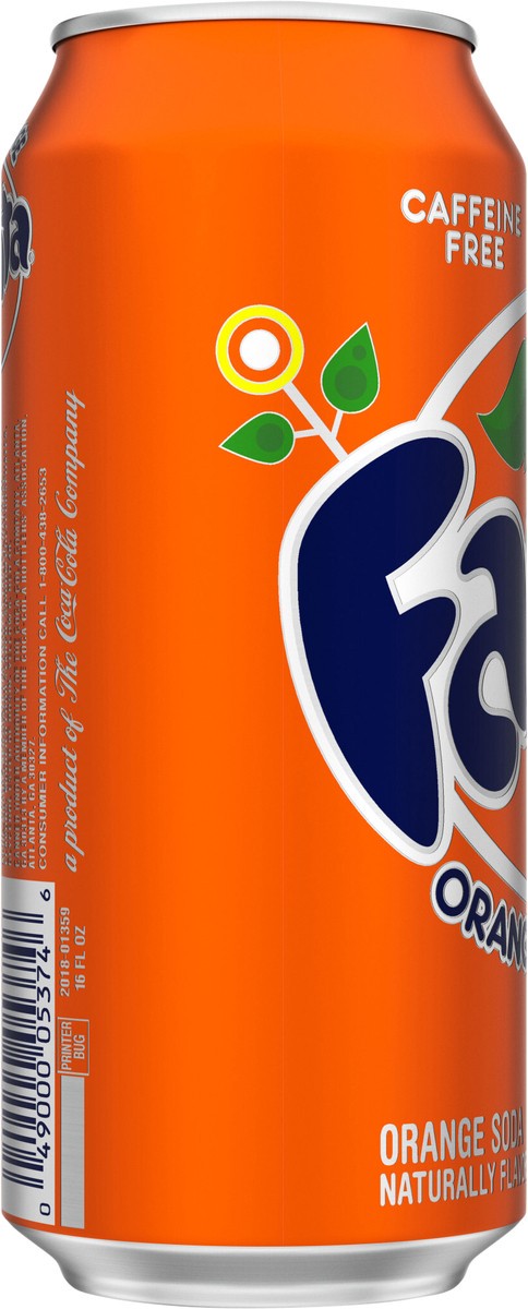 slide 6 of 7, Fanta Orange Soda Can, 16 fl oz, 16 fl oz