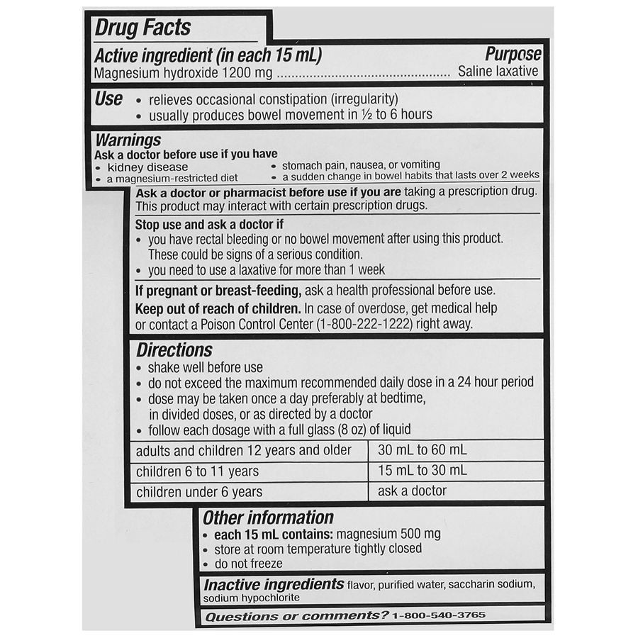 slide 3 of 5, Walgreens Milk Of Magnesia Mint, 12 fl oz