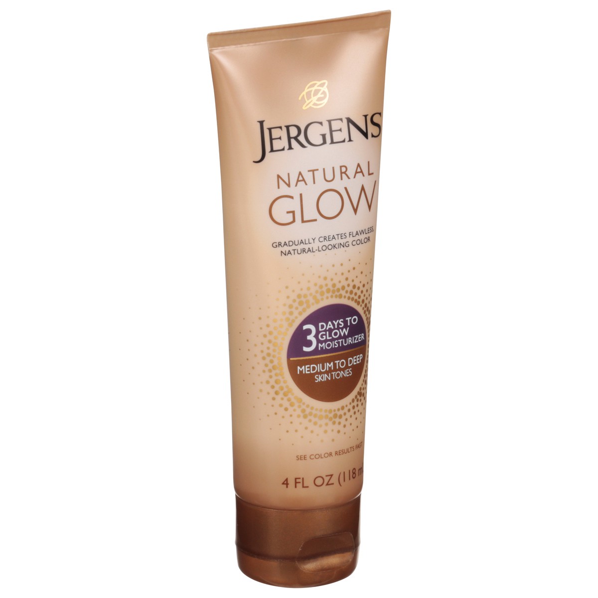 slide 4 of 9, Jergens Self Tanner Body Lotion, Medium to Tan Sunless Tanner, 4 fl oz