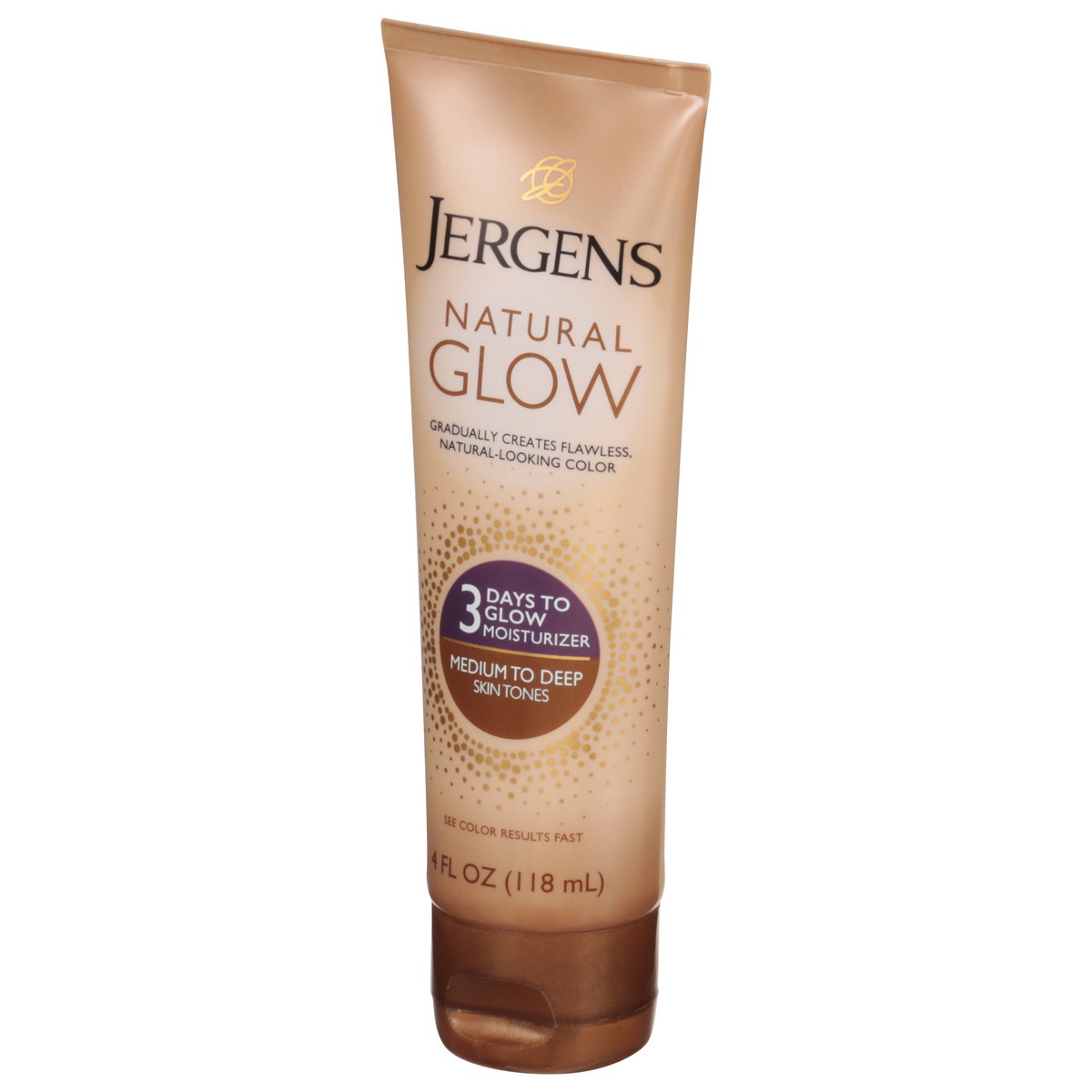 slide 2 of 9, Jergens Self Tanner Body Lotion, Medium to Tan Sunless Tanner, 4 fl oz