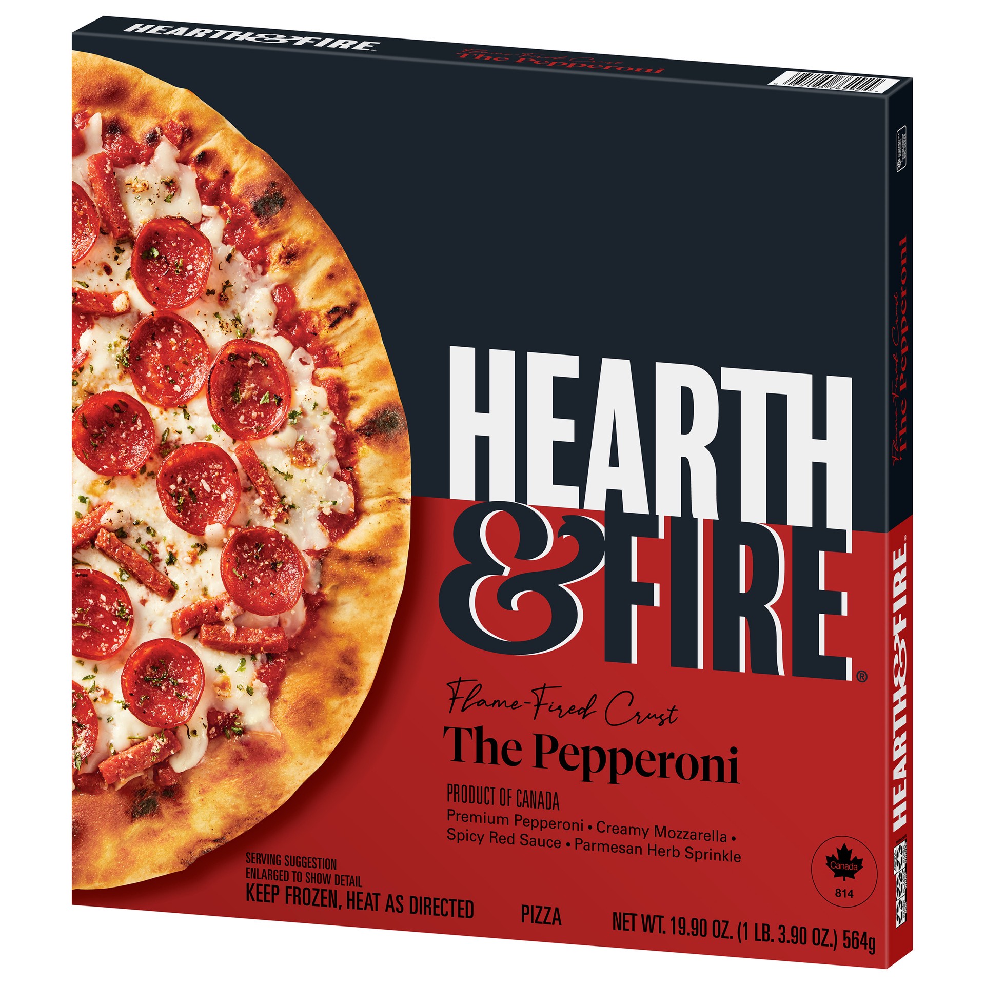 slide 3 of 5, Hearth & Fire Flame Fired Crust The Pepperoni Pizza 19.90 oz, 19.9 oz