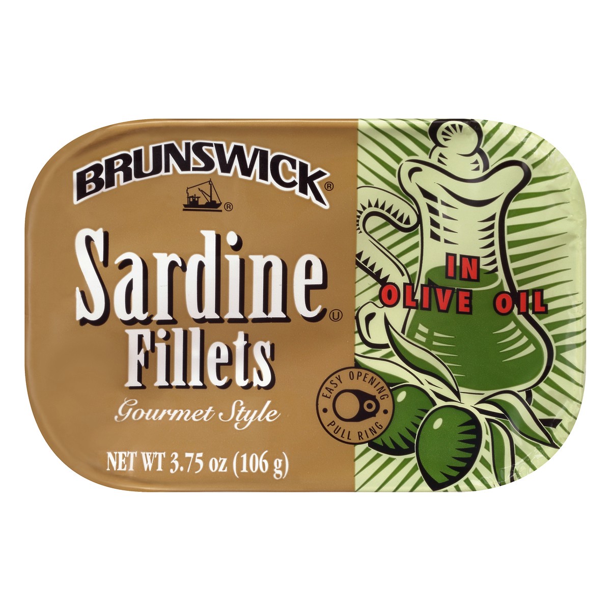 slide 2 of 10, Brunswick Sardines in Olive Oil, 3.75 oz