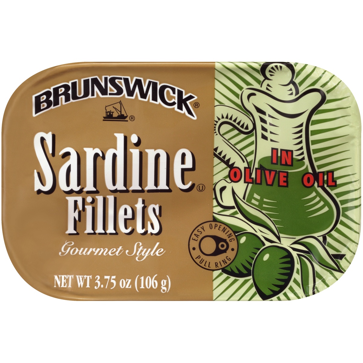 slide 1 of 8, Brunswick Sardines in Olive Oil, 3.75 oz