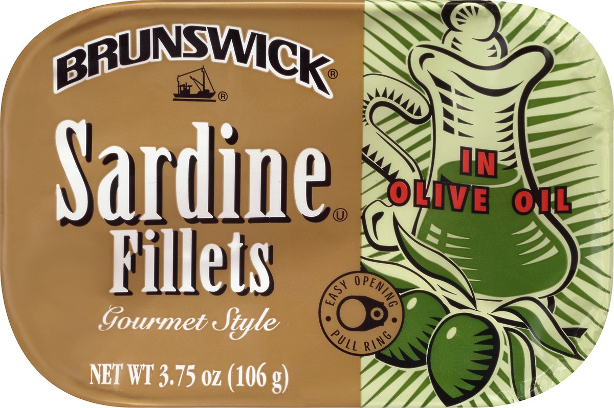 slide 3 of 10, Brunswick Sardines in Olive Oil, 3.75 oz