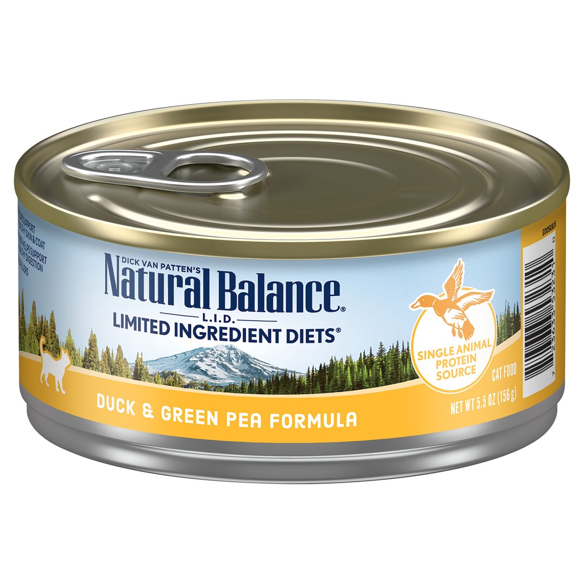 slide 3 of 7, Natural Balance Limited Ingredient Diets Duck & Green Pea Formula Cat Food 5.5 oz, 5.5 oz