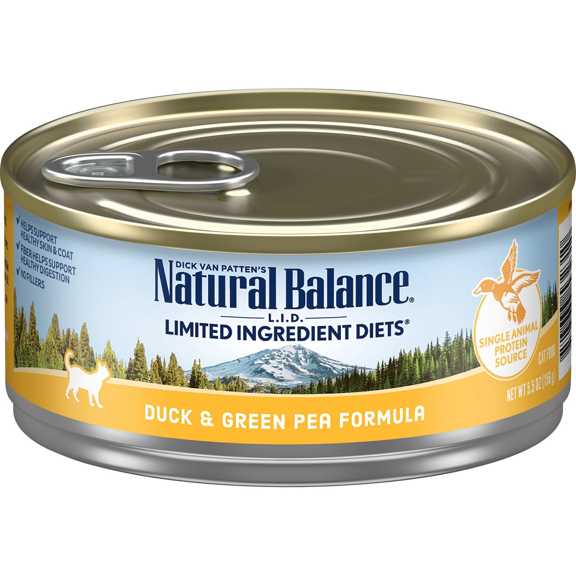 slide 1 of 7, Natural Balance Limited Ingredient Diets Duck & Green Pea Formula Cat Food 5.5 oz, 5.5 oz