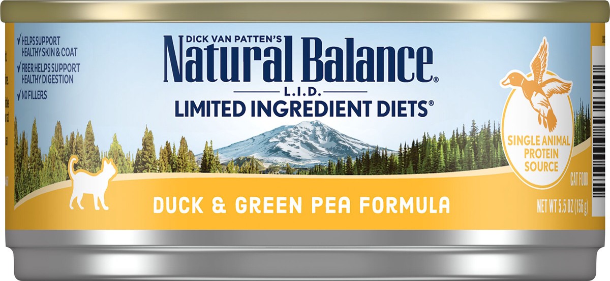 slide 5 of 7, Natural Balance Limited Ingredient Diets Duck & Green Pea Formula Cat Food 5.5 oz, 5.5 oz