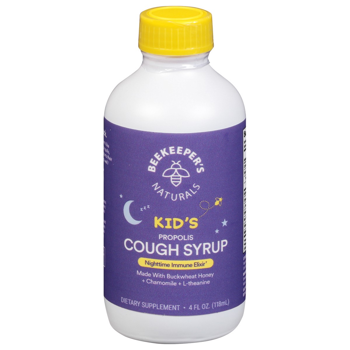 slide 11 of 13, Beekeeper's Naturals Kid's Propolis Nighttime Immune Elixir Cough Syrup 4 fl oz, 4 fl oz
