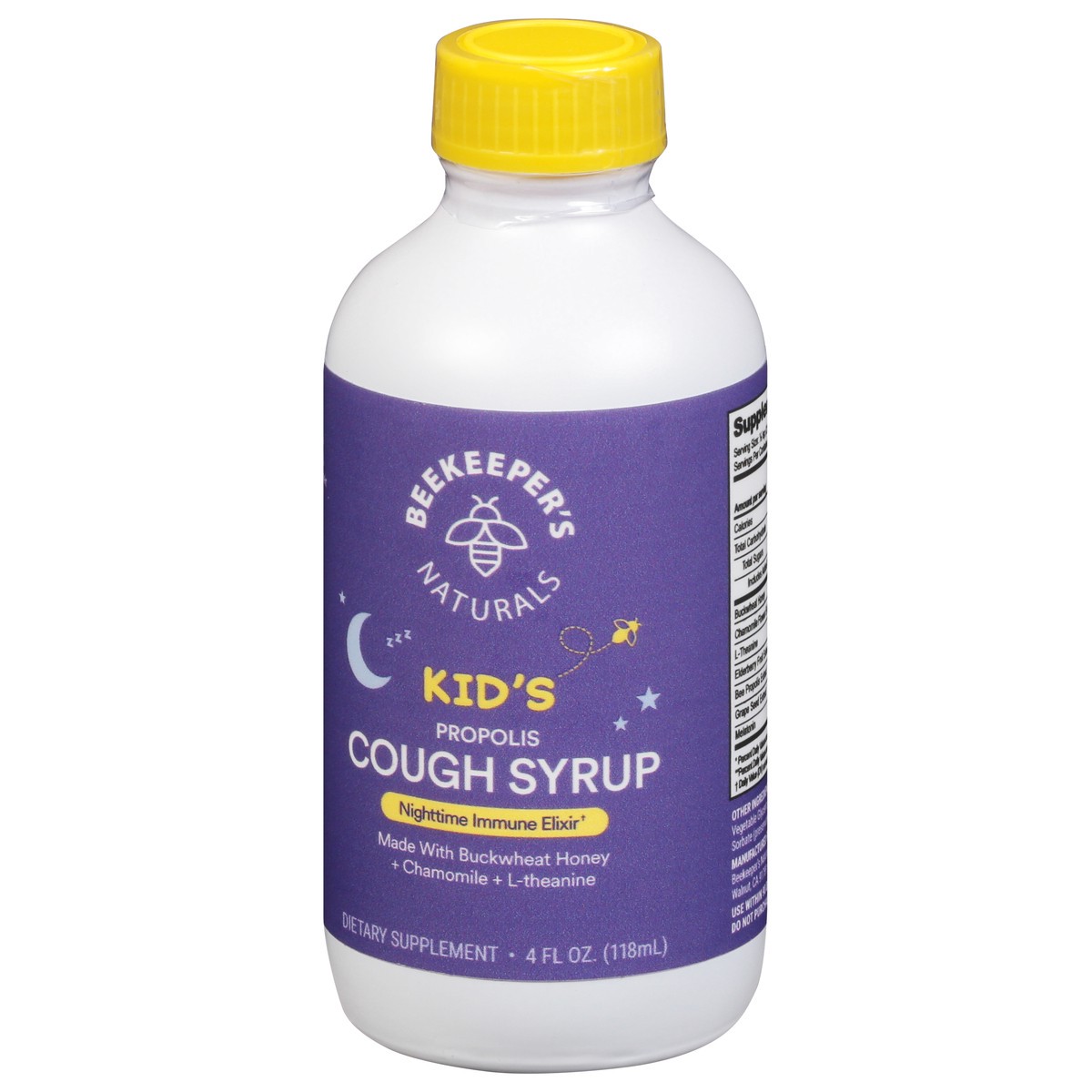 slide 7 of 13, Beekeeper's Naturals Kid's Propolis Nighttime Immune Elixir Cough Syrup 4 fl oz, 4 fl oz