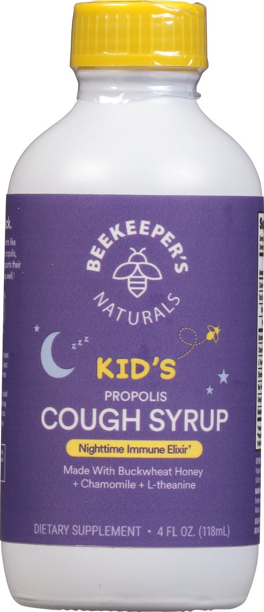 slide 2 of 13, Beekeeper's Naturals Kid's Propolis Nighttime Immune Elixir Cough Syrup 4 fl oz, 4 fl oz