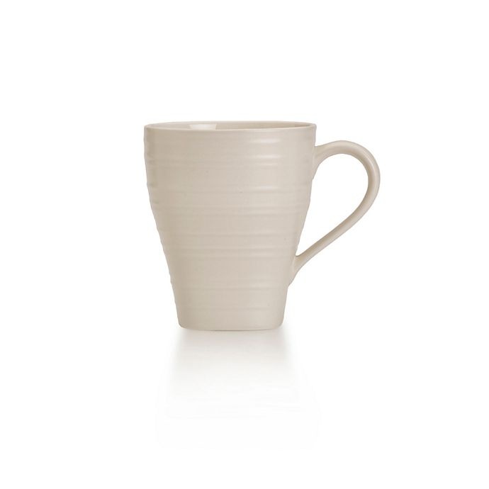 slide 1 of 1, Mikasa Swirl Square Mug - Cream, 1 ct