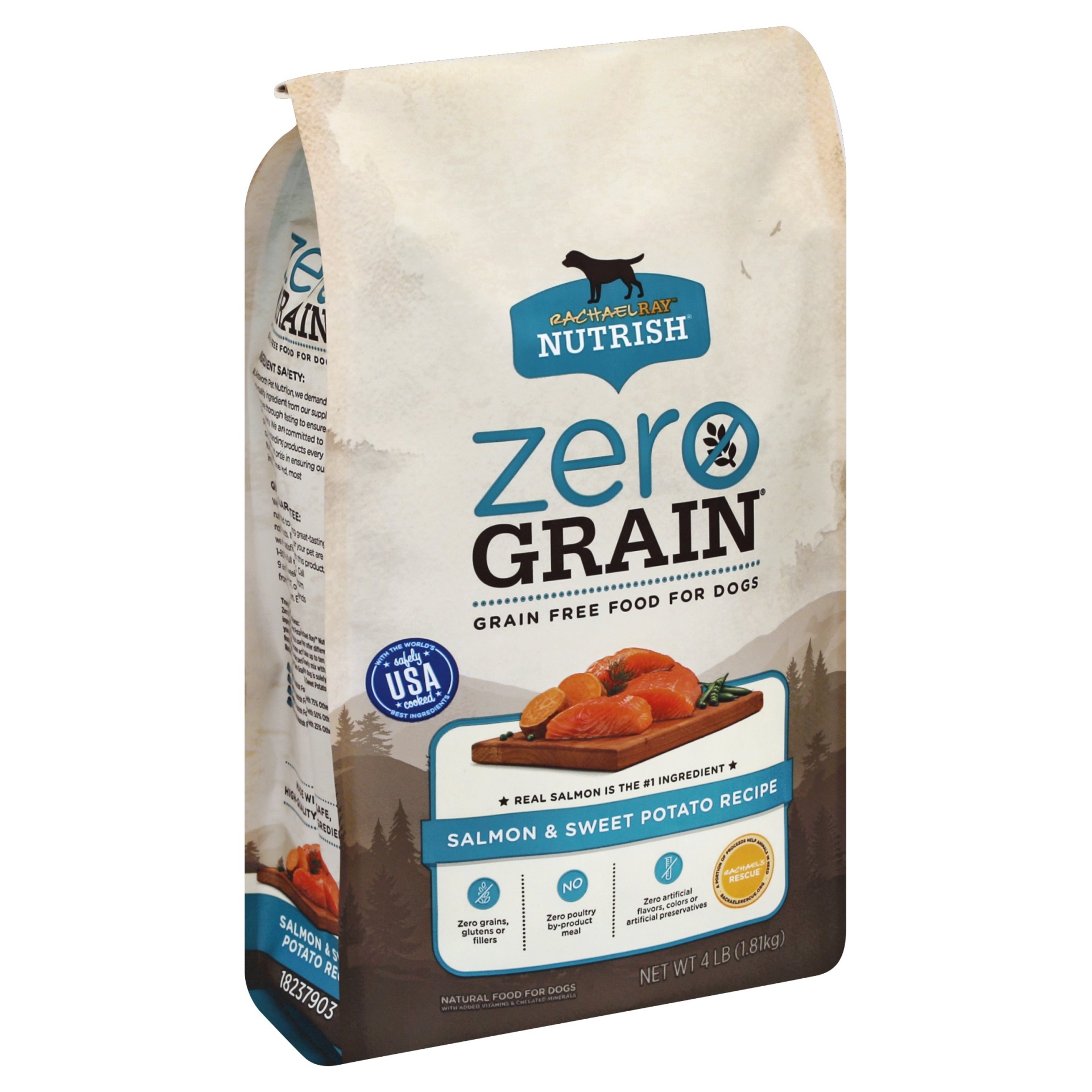 slide 1 of 3, Rachael Ray Nutrish Zero Grain Salmon Dry Dog Food, 4 lb