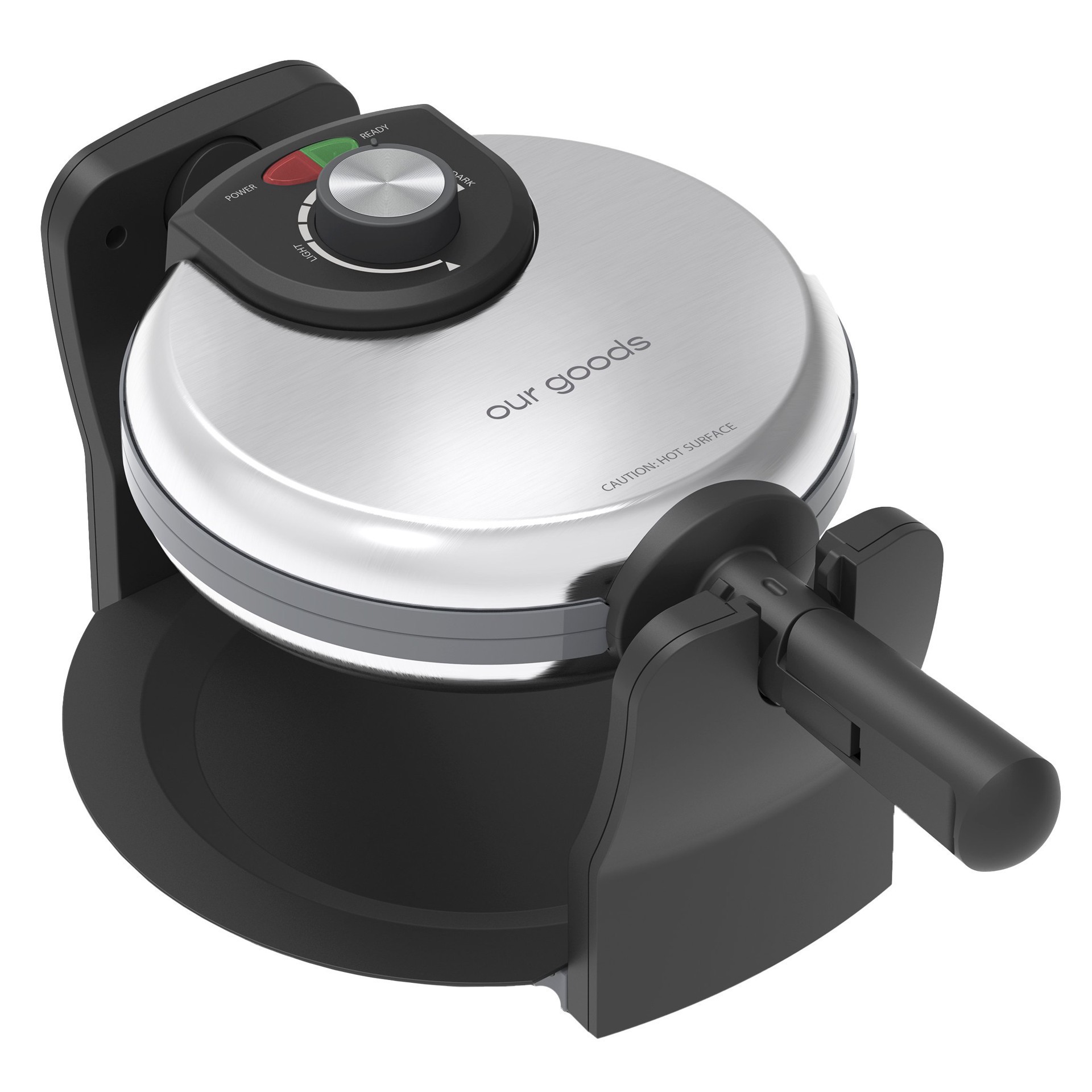 slide 1 of 1, our goods Rotating Waffle Maker - Stainless Steel, 1 ct
