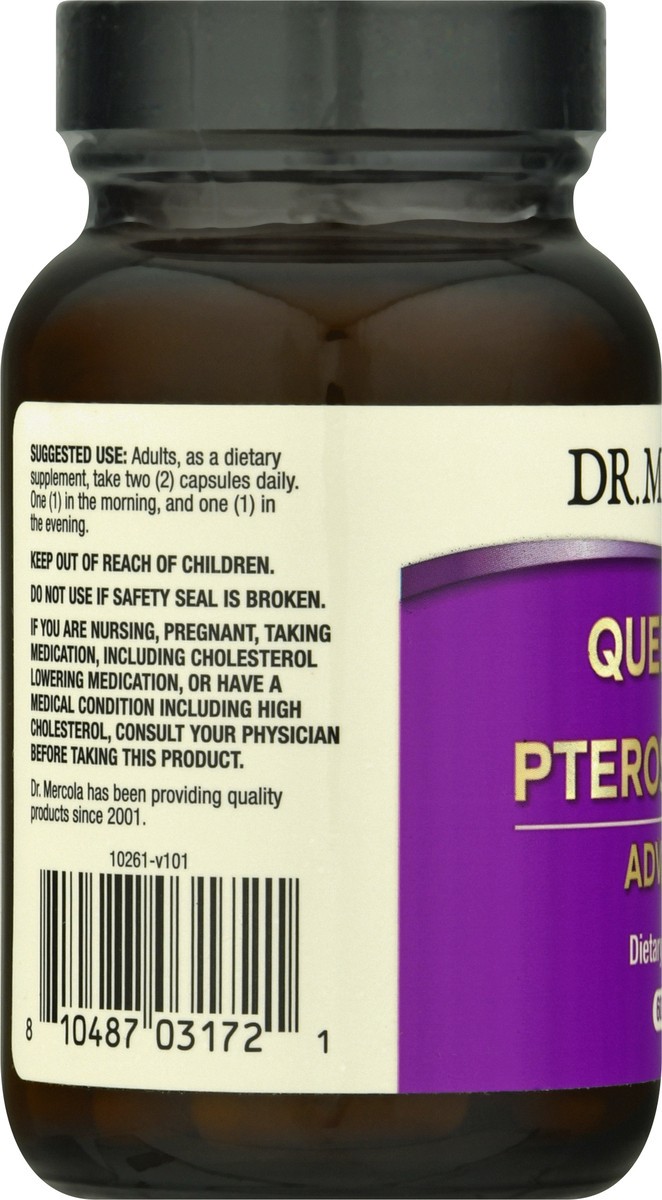 slide 9 of 13, Dr. Mercola Advanced Capsules Quercetin and Pterostilbene 60 ea, 60 ct