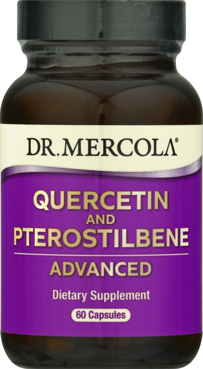 slide 1 of 13, Dr. Mercola Advanced Capsules Quercetin and Pterostilbene 60 ea, 60 ct