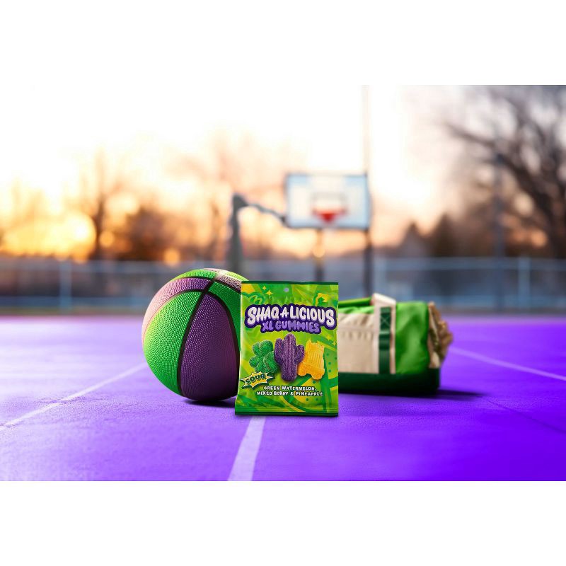 slide 3 of 4, Jolly Rancher SHAQ-LICIOUS Sour Gummies Peg Bag (Pineapple - Watermelon and Mixed Berry Flavors)- 12 ct; 6.2 oz, 12 ct; 6.2 oz