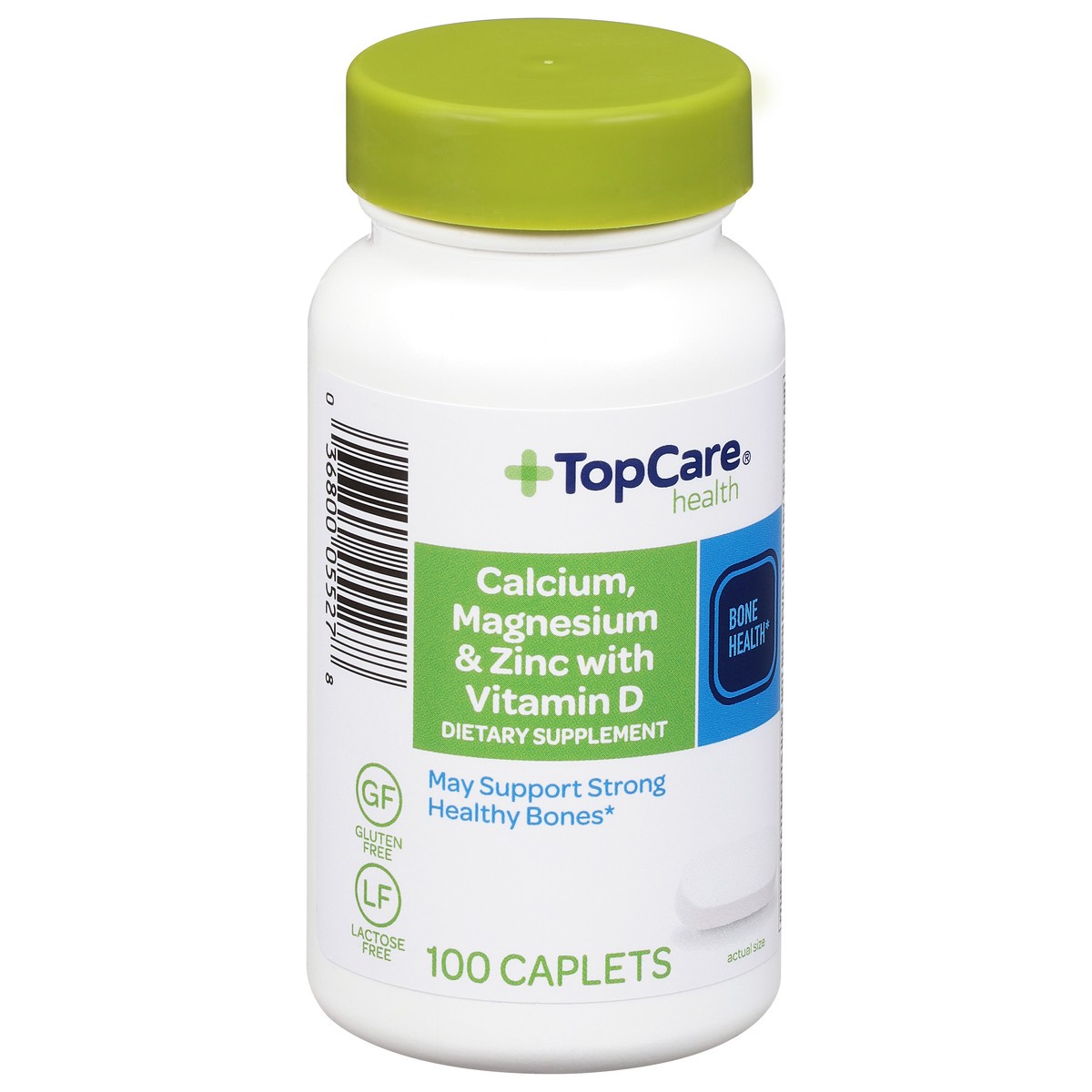 slide 2 of 9, TopCare Calcium W/Magnesium And Zinc, 100 ct