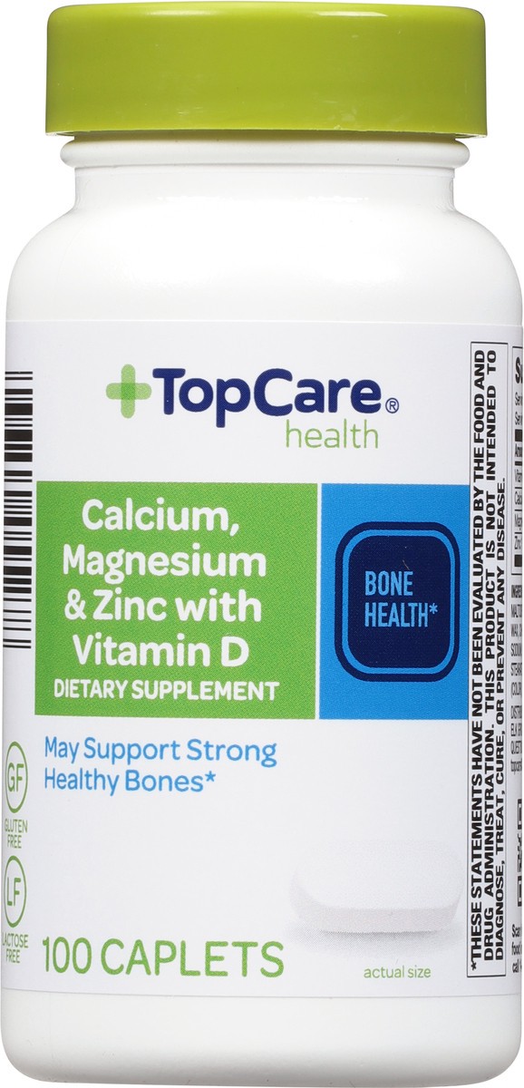 slide 6 of 9, TopCare Calcium W/Magnesium And Zinc, 100 ct