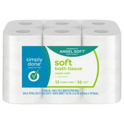 Simply Done 2-Ply Soft Triple Rolls Bath Tissue 12 ea