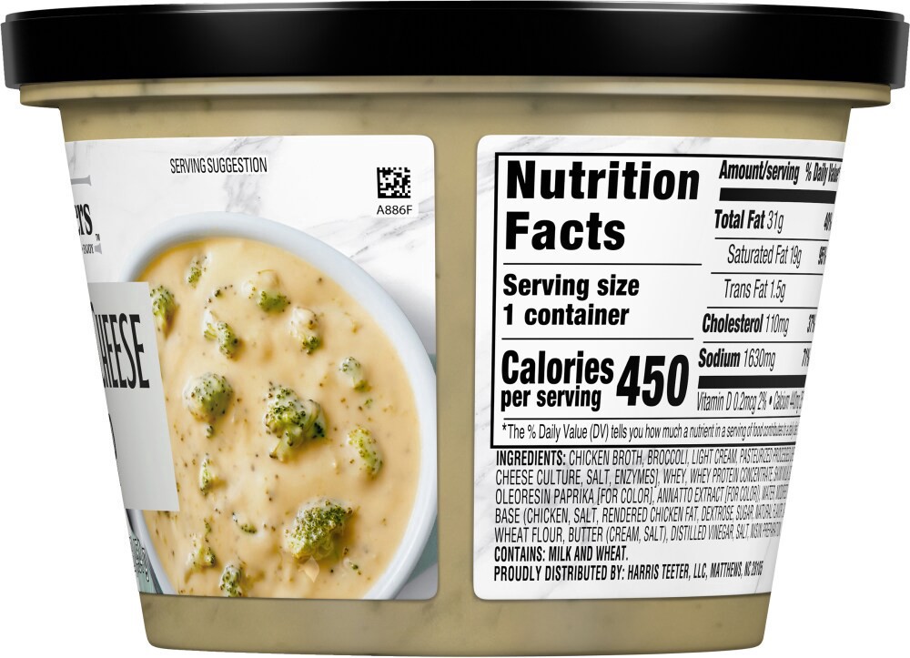 slide 3 of 5, Harris Teeter™ Broccoli Cheese Soup, 16 oz