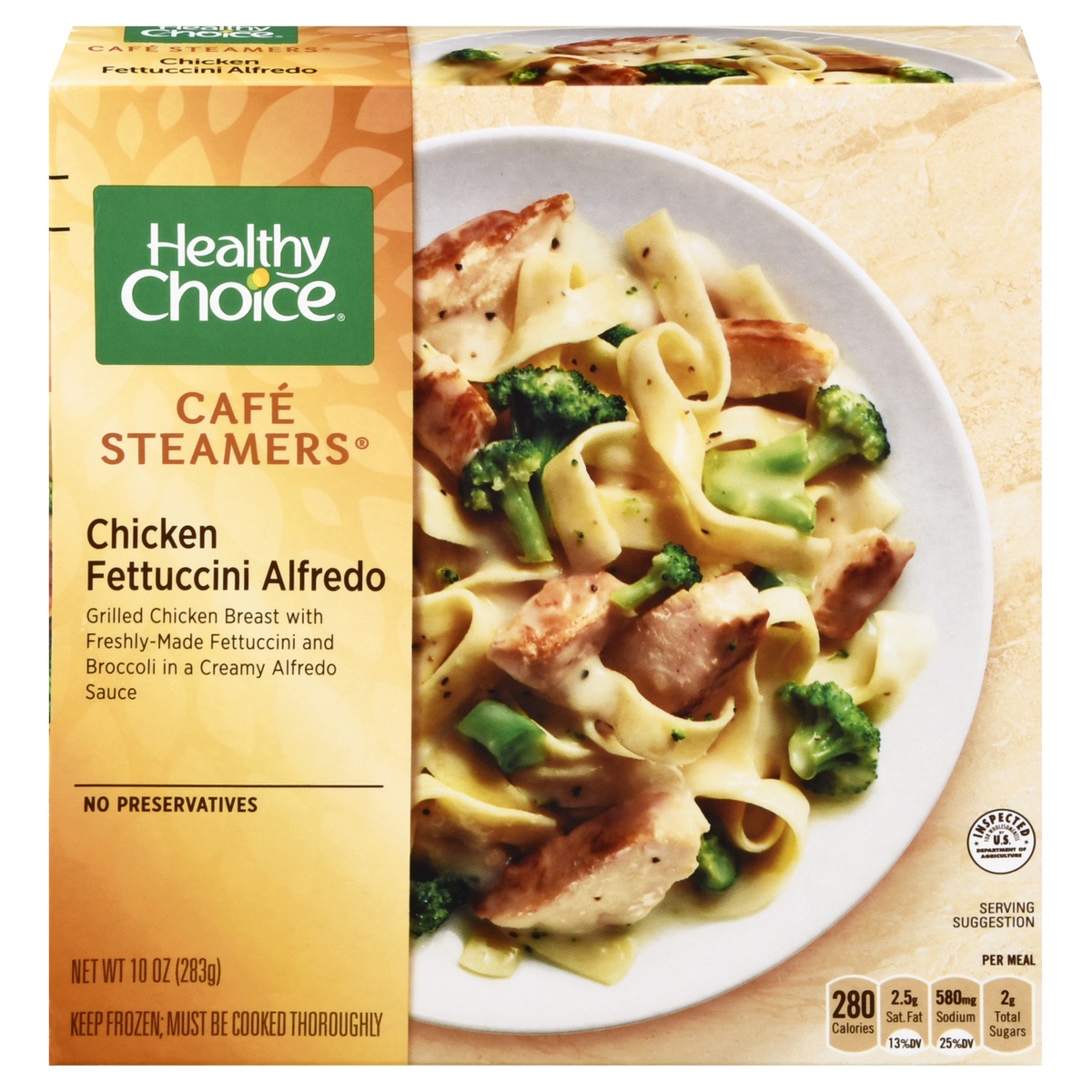 slide 1 of 1, Healthy Choice Cafe Steamers Chicken Fettuccini Alfredo, 13.5 oz