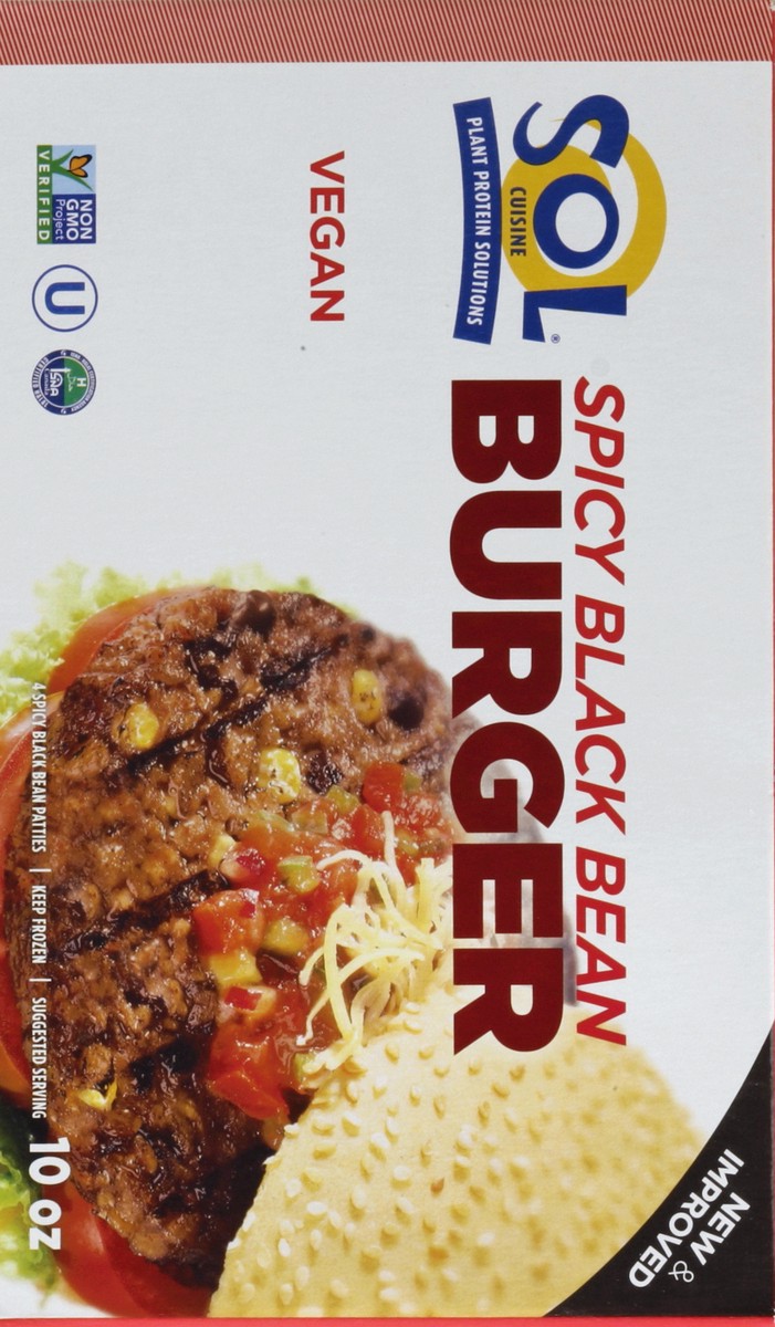 slide 4 of 6, SOL Cuisine Burger 4 ea, 4 ct